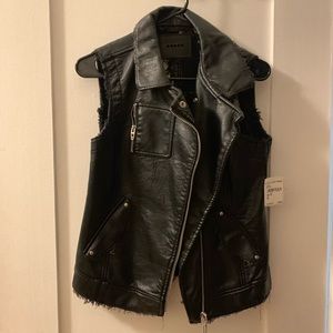 Blank NYC moto leather vest